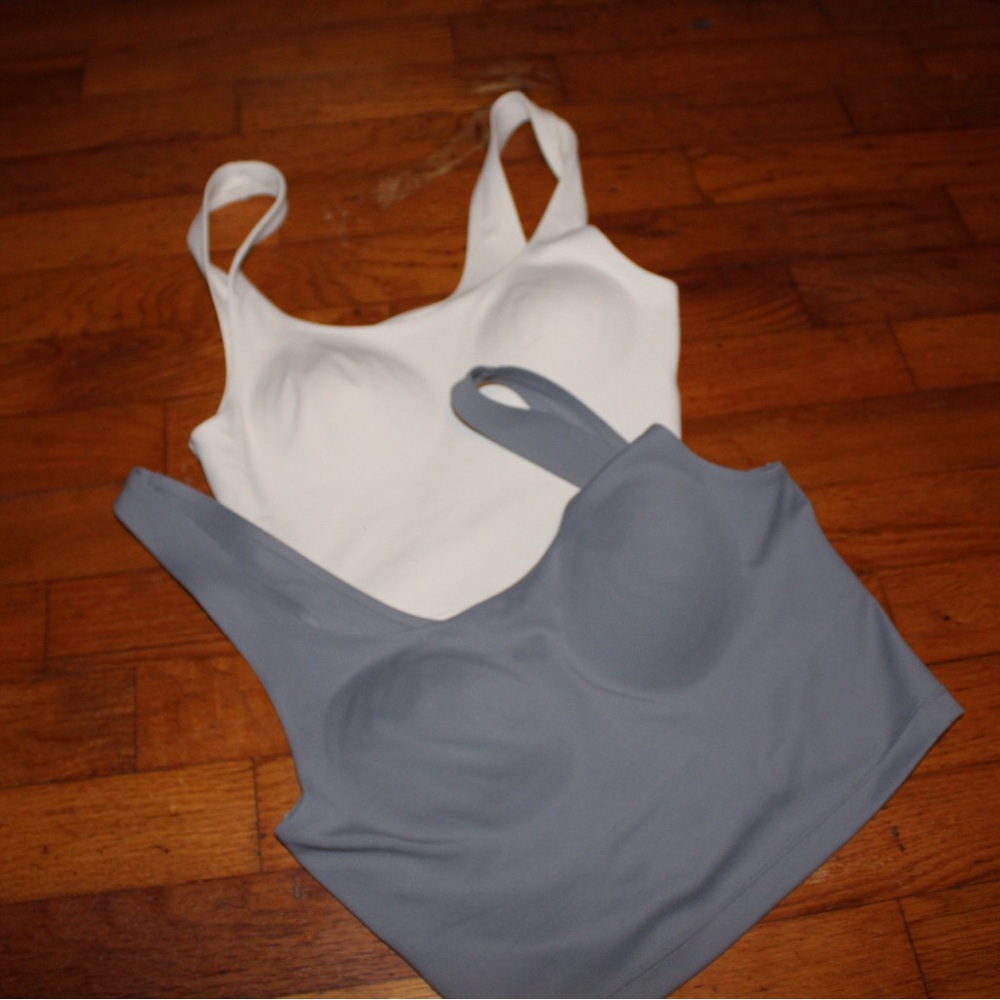 Victoria Secret White and Gray Bra Tops (selling together)